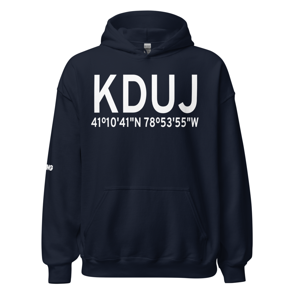 DuBois Regional Airport (KDUJ) ICAO Hoodie Sweatshirt 