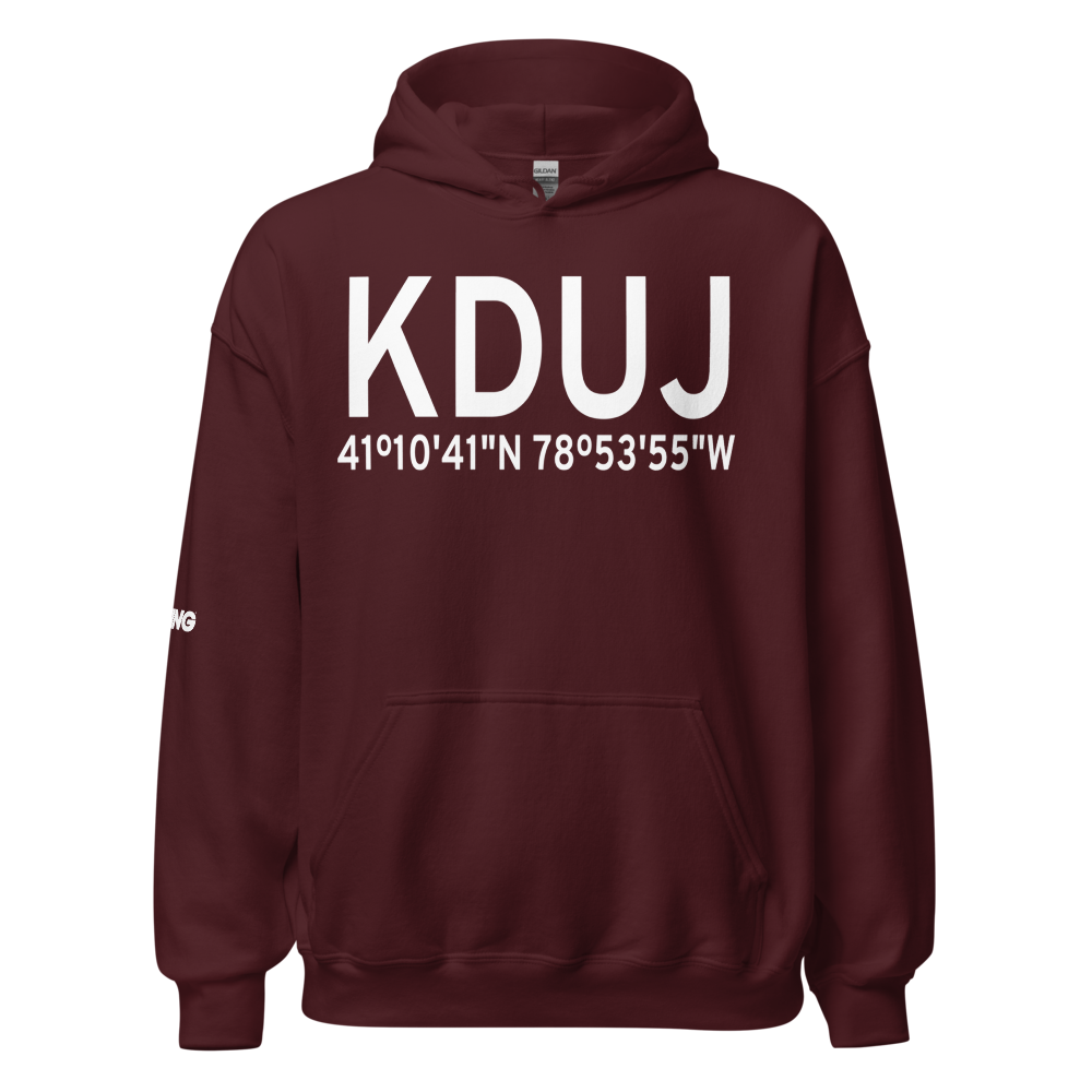 DuBois Regional Airport (KDUJ) ICAO Hoodie Sweatshirt 