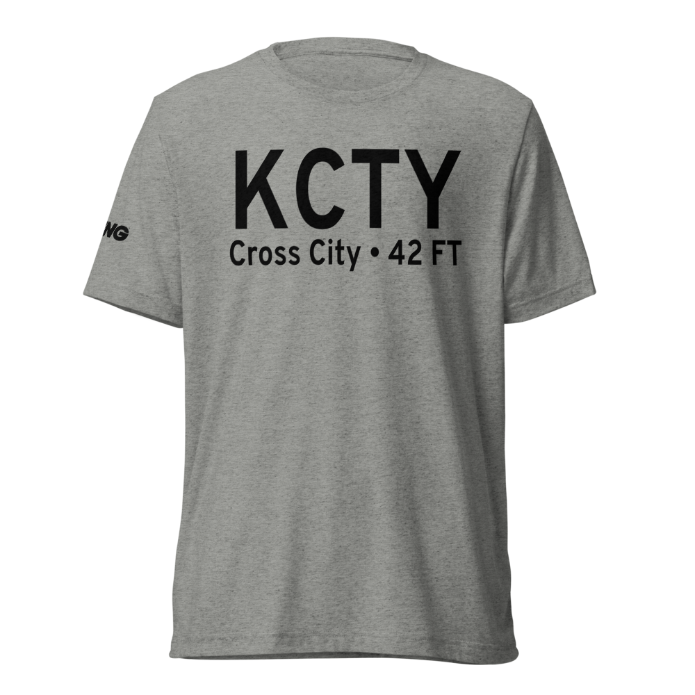 Cross City Airport (KCTY) ICAO Tri-blend T-Shirt 