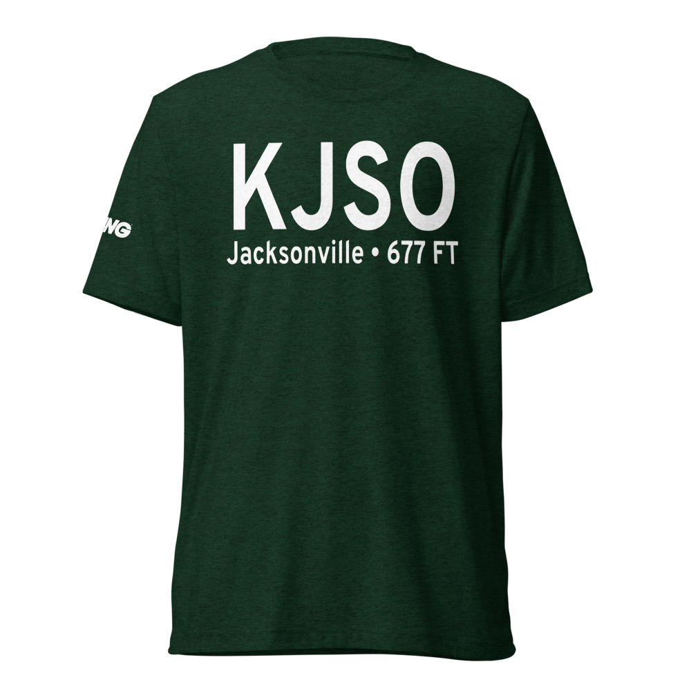 Cherokee County Airport (KJSO) ICAO Tri-blend T-Shirt 