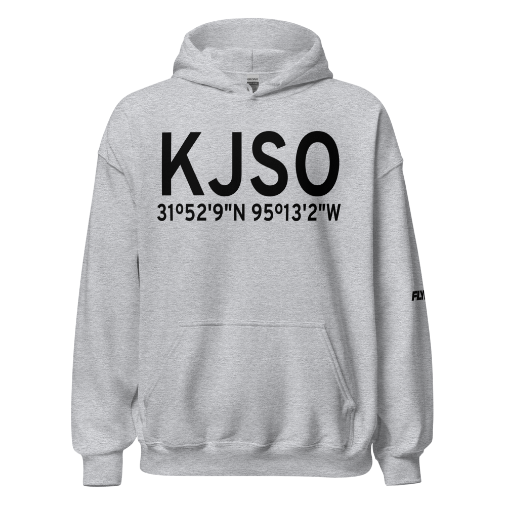 Cherokee County Airport (KJSO) ICAO Hoodie Sweatshirt 