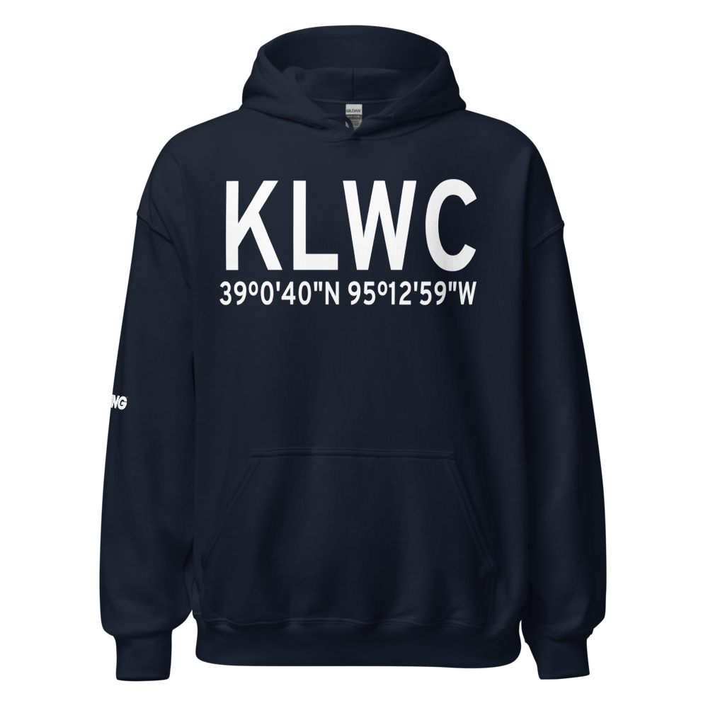 Lawrence Municipal Airport (KLWC) ICAO Hoodie Sweatshirt 
