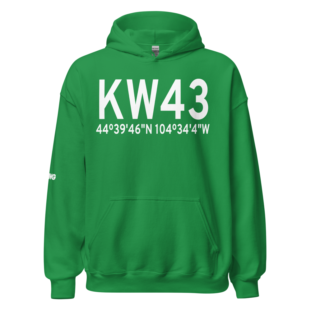 Hulett Municipal Airport (KW43) ICAO Hoodie Sweatshirt 