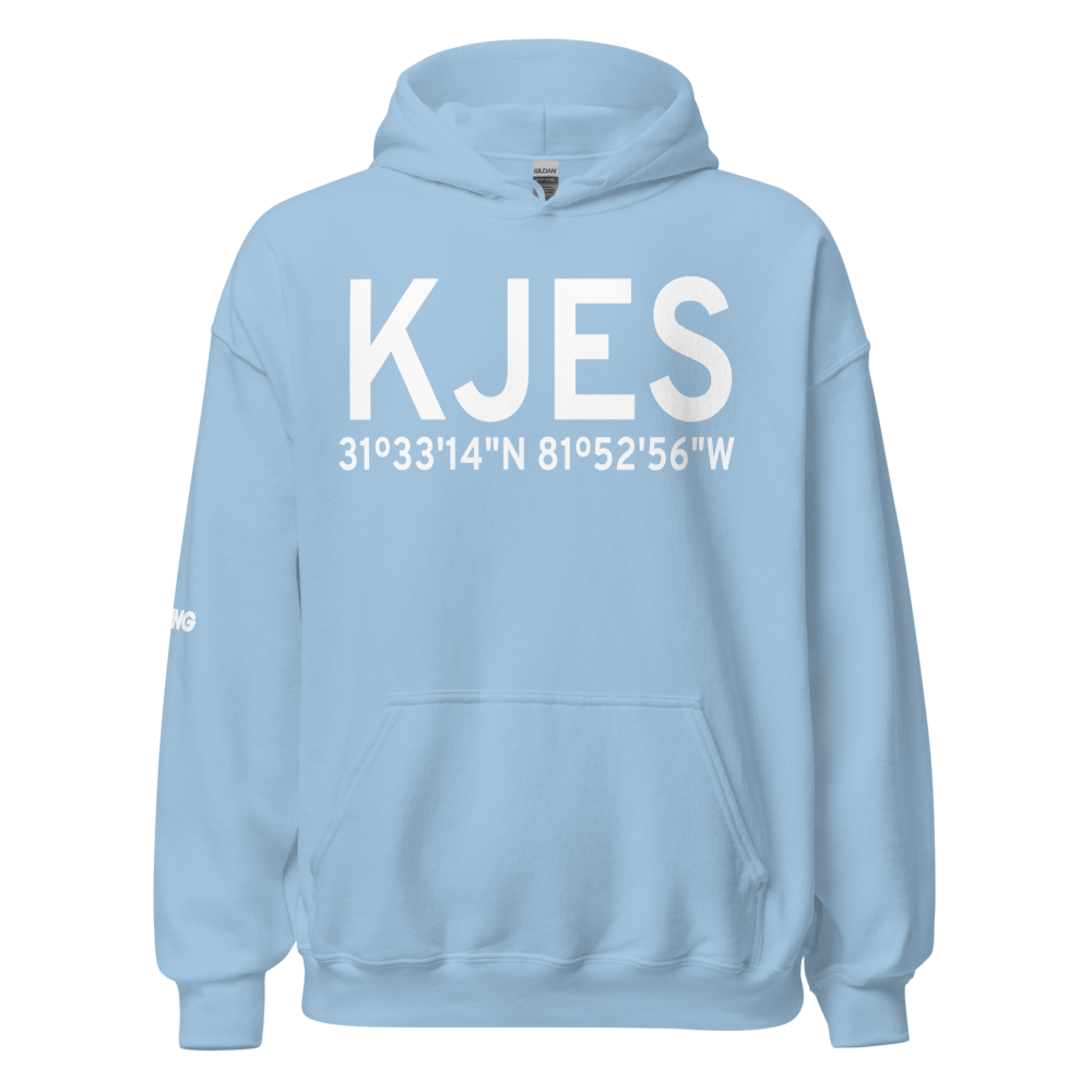 Jesup Wayne County Airport (KJES) ICAO Hoodie Sweatshirt 