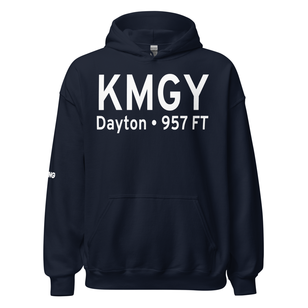 Dayton-Wright Brothers Airport (KMGY) ICAO Hoodie Sweatshirt 