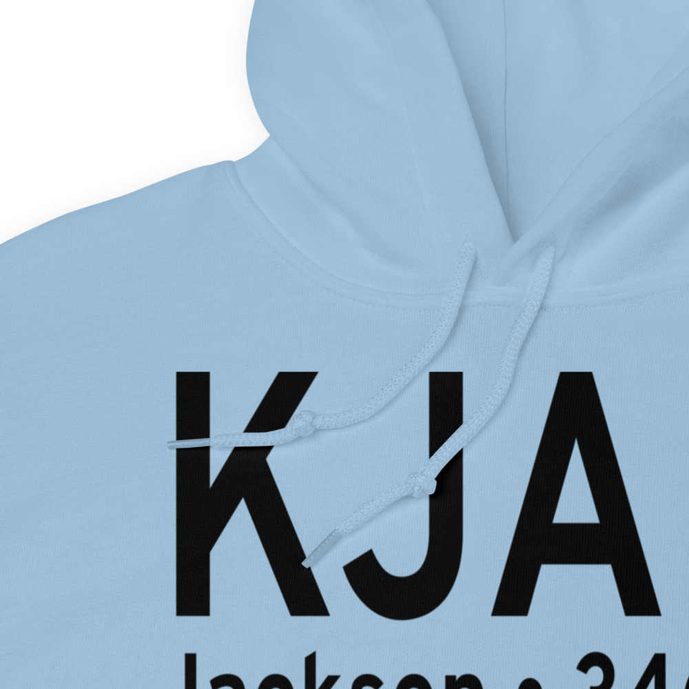 Jackson-Medgar Wiley Evers International Airport (KJAN) ICAO Hoodie Sweatshirt 