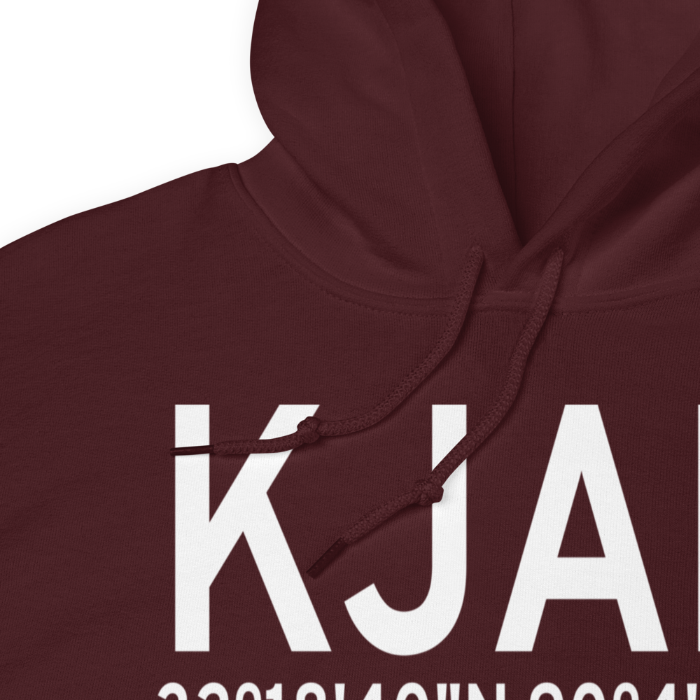 Jackson-Medgar Wiley Evers International Airport (KJAN) ICAO Hoodie Sweatshirt 