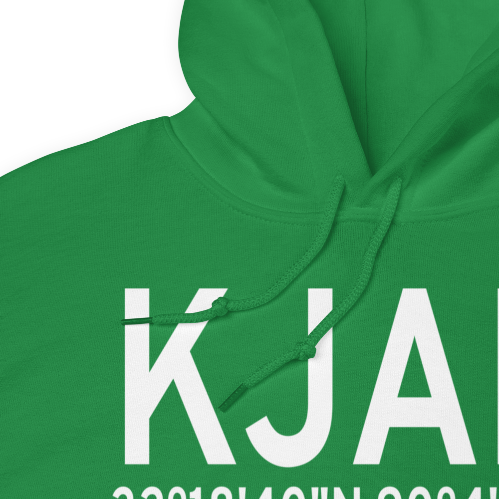 Jackson-Medgar Wiley Evers International Airport (KJAN) ICAO Hoodie Sweatshirt 