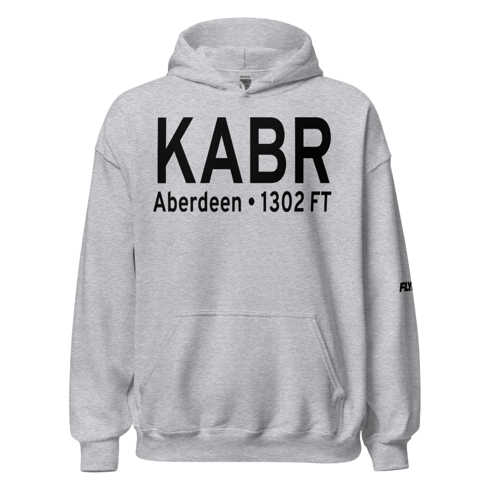 Aberdeen Regional Airport (KABR) ICAO Hoodie Sweatshirt 