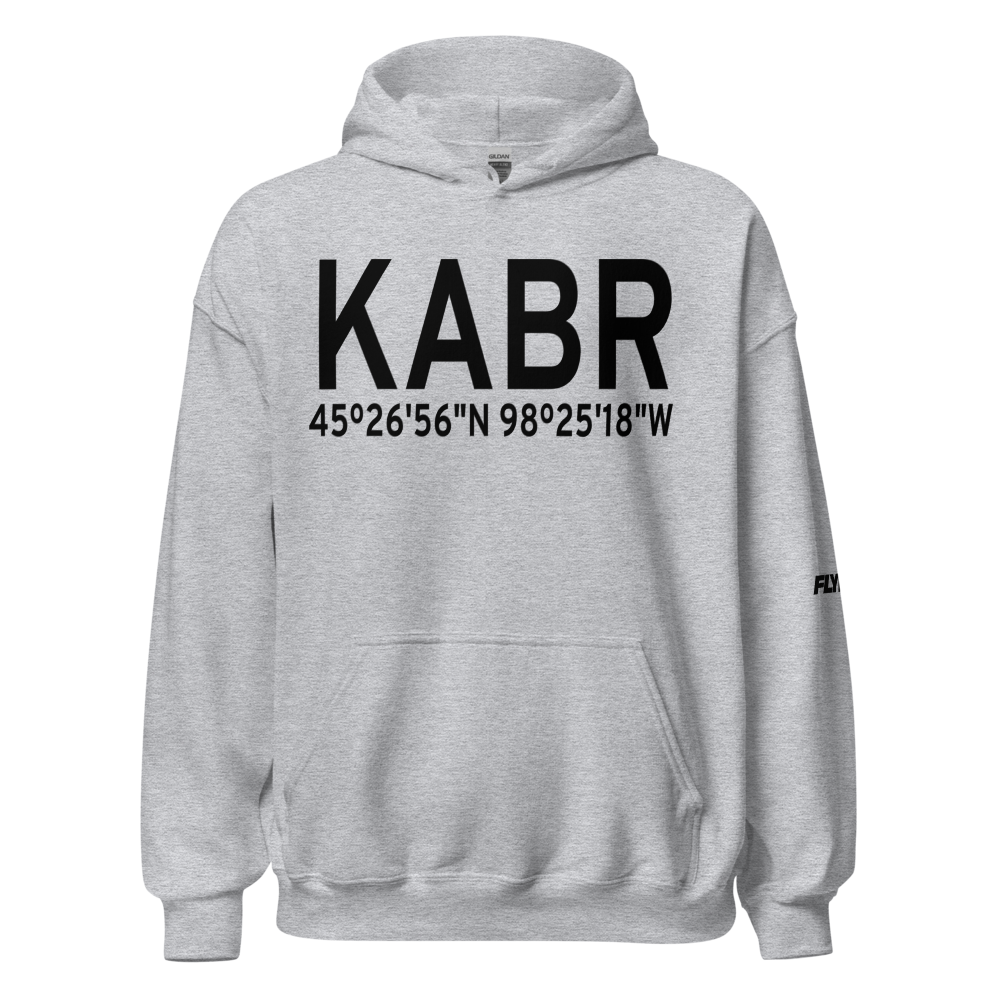 Aberdeen Regional Airport (KABR) ICAO Hoodie Sweatshirt 