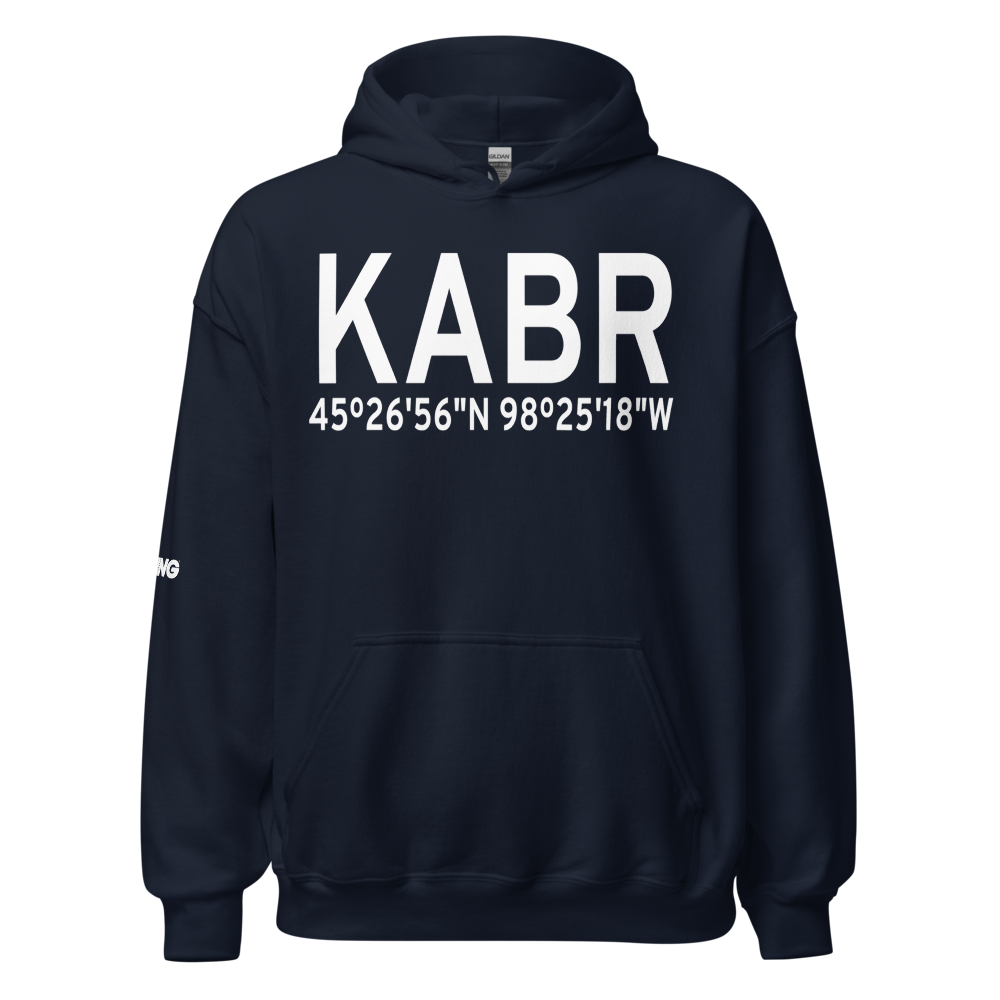 Aberdeen Regional Airport (KABR) ICAO Hoodie Sweatshirt 