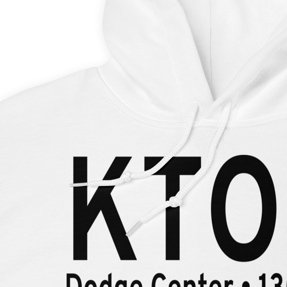 Dodge Center Airport (KTOB) ICAO Hoodie Sweatshirt 
