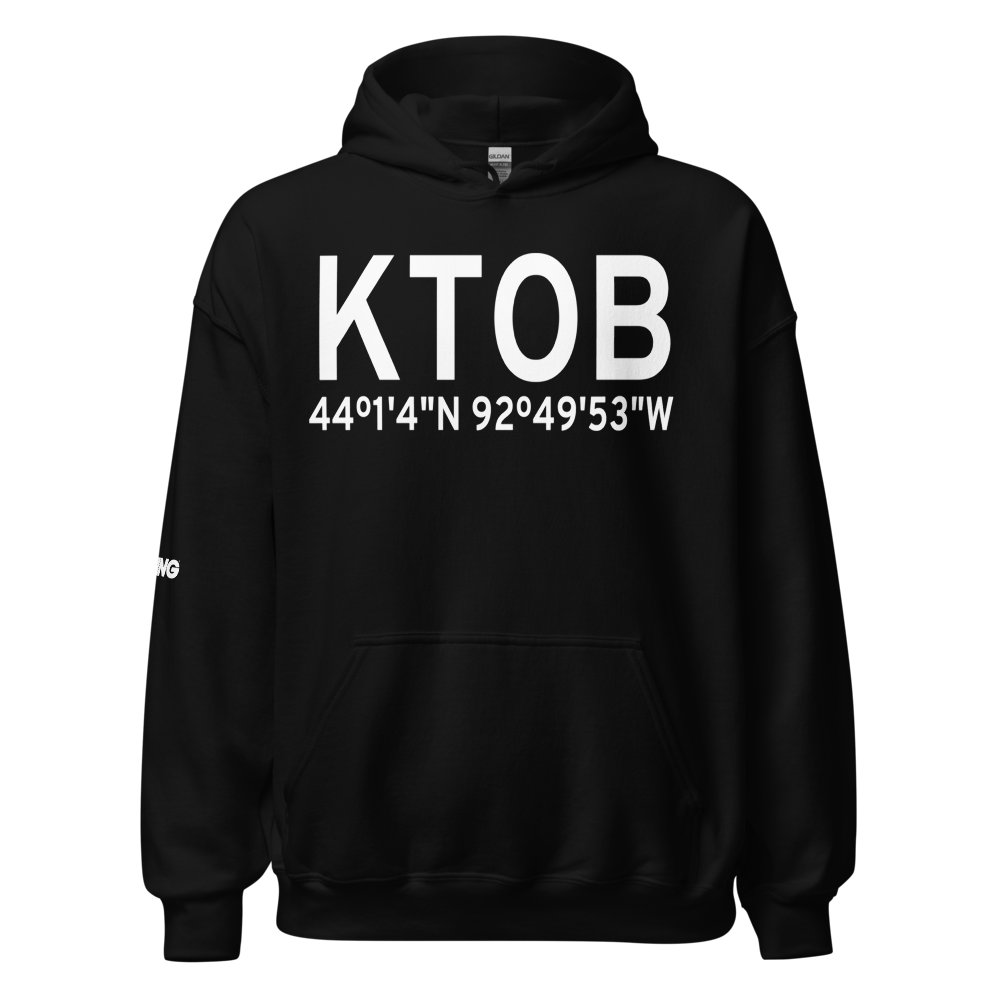 Dodge Center Airport (KTOB) ICAO Hoodie Sweatshirt 