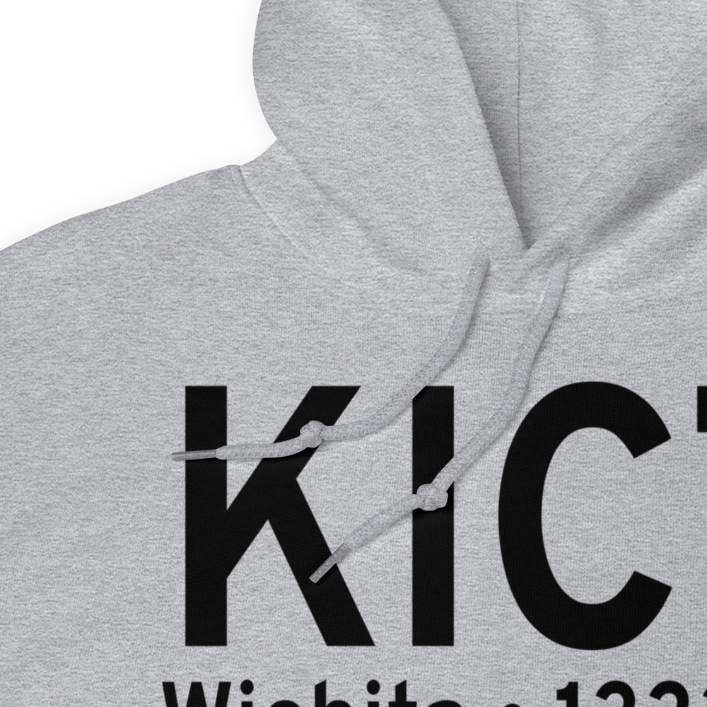 Wichita Eisenhower National Airport (KICT) ICAO Hoodie Sweatshirt 