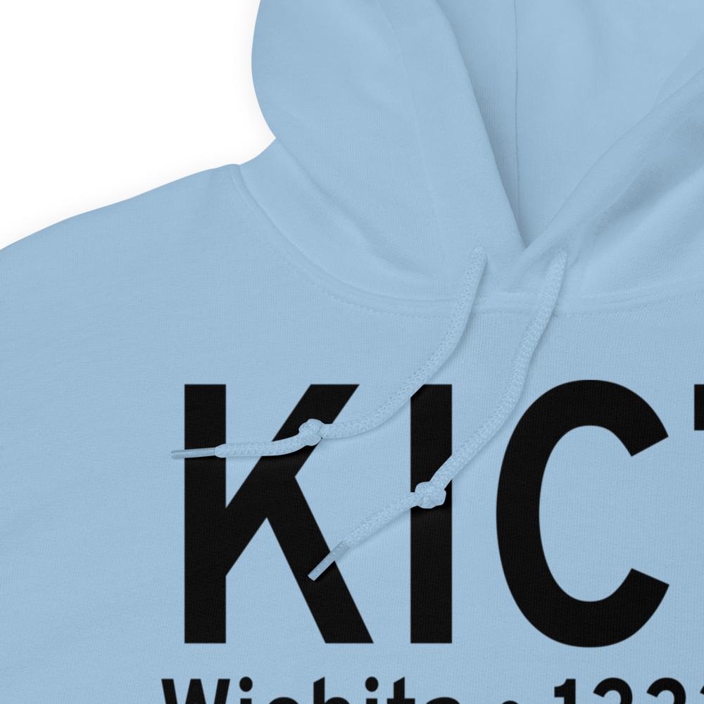 Wichita Eisenhower National Airport (KICT) ICAO Hoodie Sweatshirt 