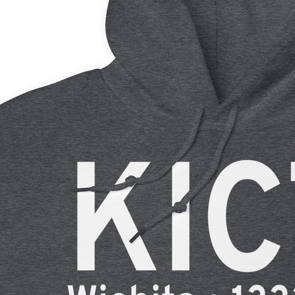 Wichita Eisenhower National Airport (KICT) ICAO Hoodie Sweatshirt 