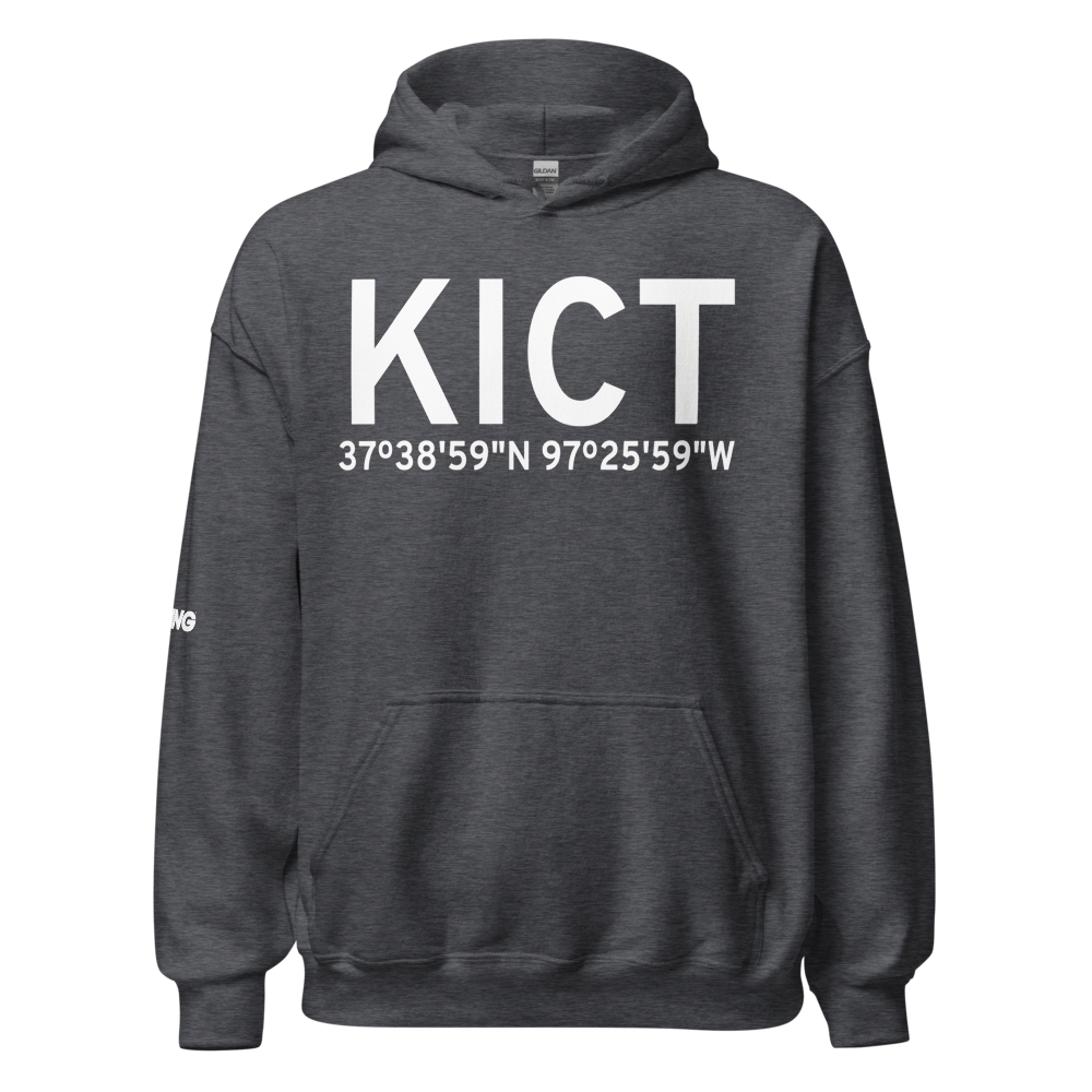 Wichita Eisenhower National Airport (KICT) ICAO Hoodie Sweatshirt 