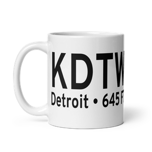 Detroit Metropolitan Wayne County Airport (KDTW) ICAO Mug
