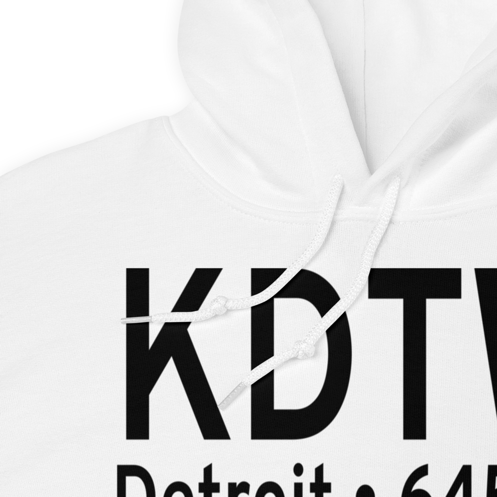 Detroit Metropolitan Wayne County Airport (KDTW) ICAO Hoodie Sweatshirt 