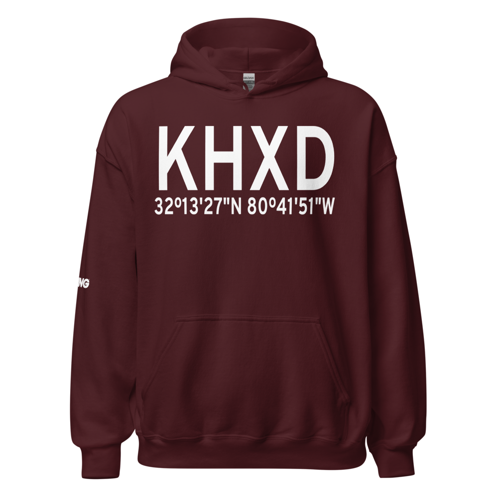 Hilton Head Airport (KHXD) ICAO Hoodie Sweatshirt 