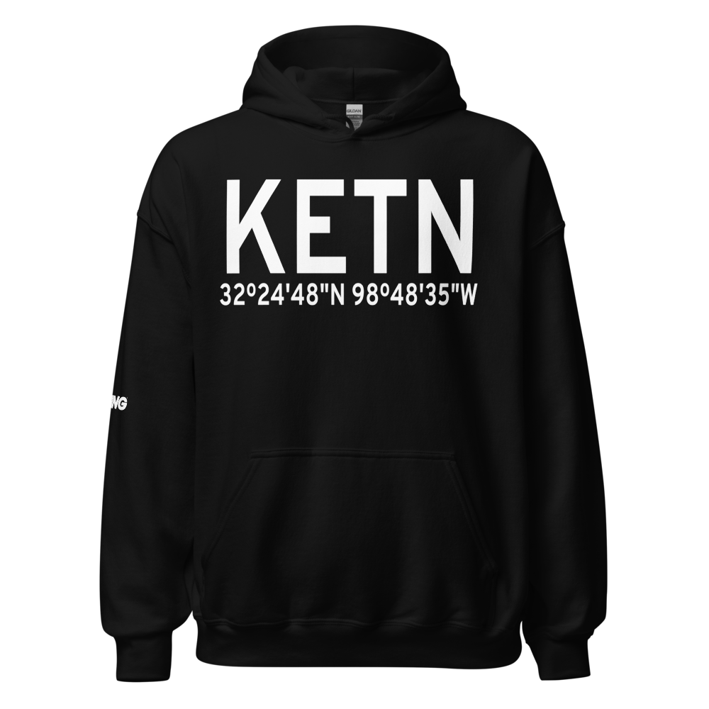 Eastland Municipal Airport (KETN) ICAO Hoodie Sweatshirt 