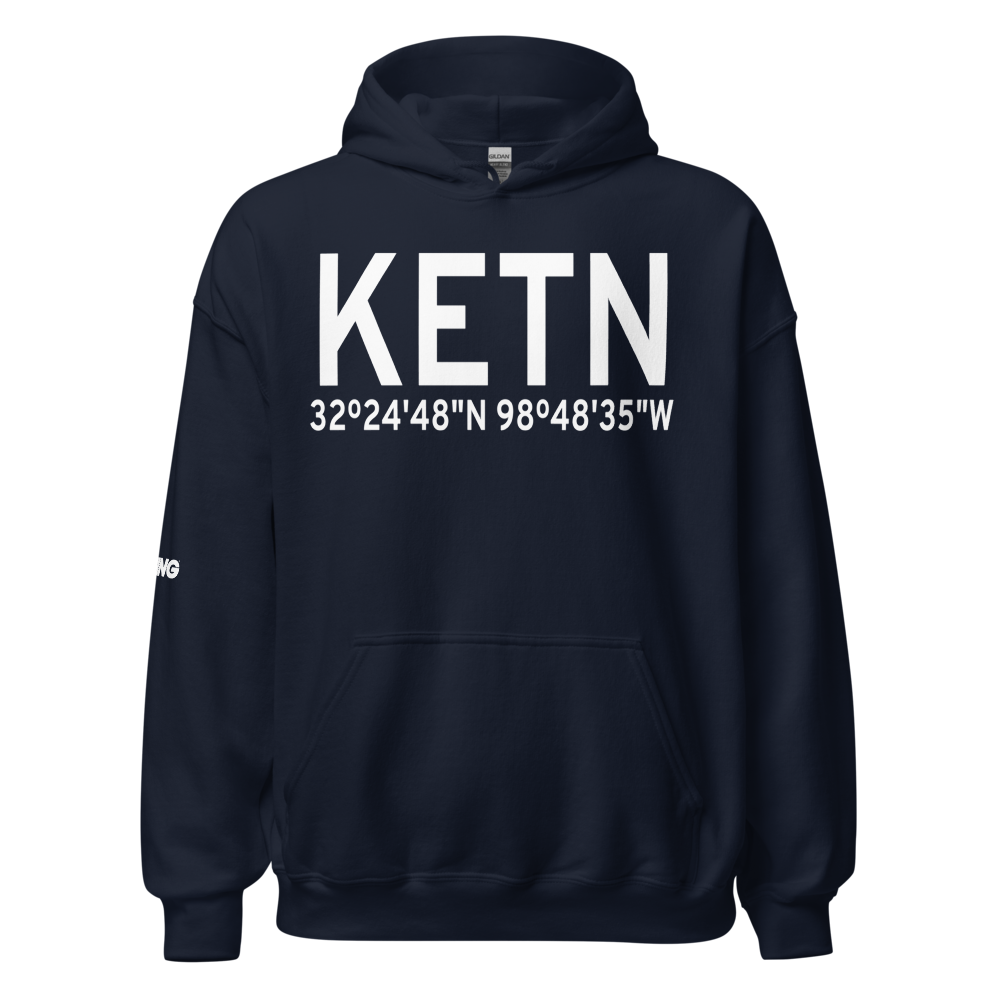 Eastland Municipal Airport (KETN) ICAO Hoodie Sweatshirt 