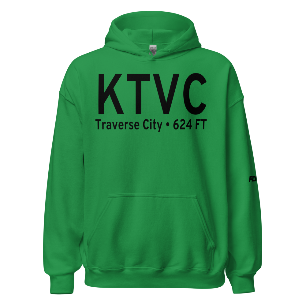 Cherry Capital Airport (KTVC) ICAO Hoodie Sweatshirt 