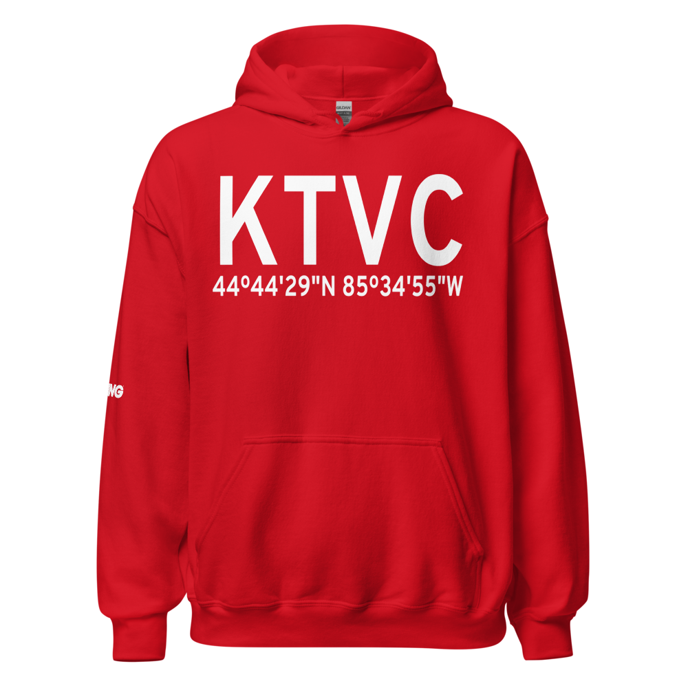 Cherry Capital Airport (KTVC) ICAO Hoodie Sweatshirt 