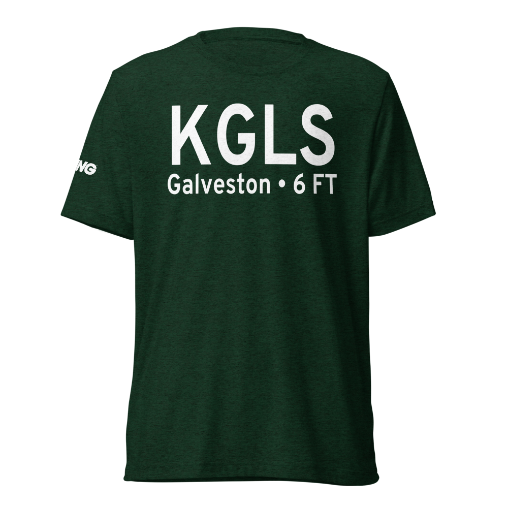 Scholes International At Galveston Airport (KGLS) ICAO Tri-blend T-Shirt 