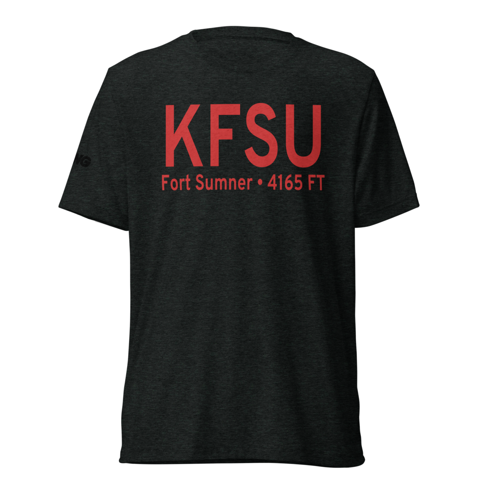Fort Sumner Municipal Airport (KFSU) ICAO Tri-blend T-Shirt 