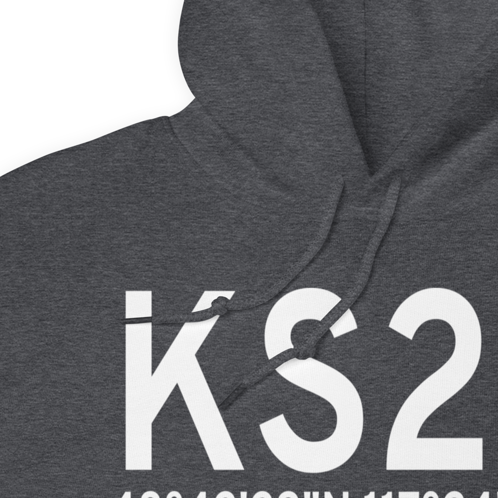 Ione Municipal Airport (KS23) ICAO Hoodie Sweatshirt 
