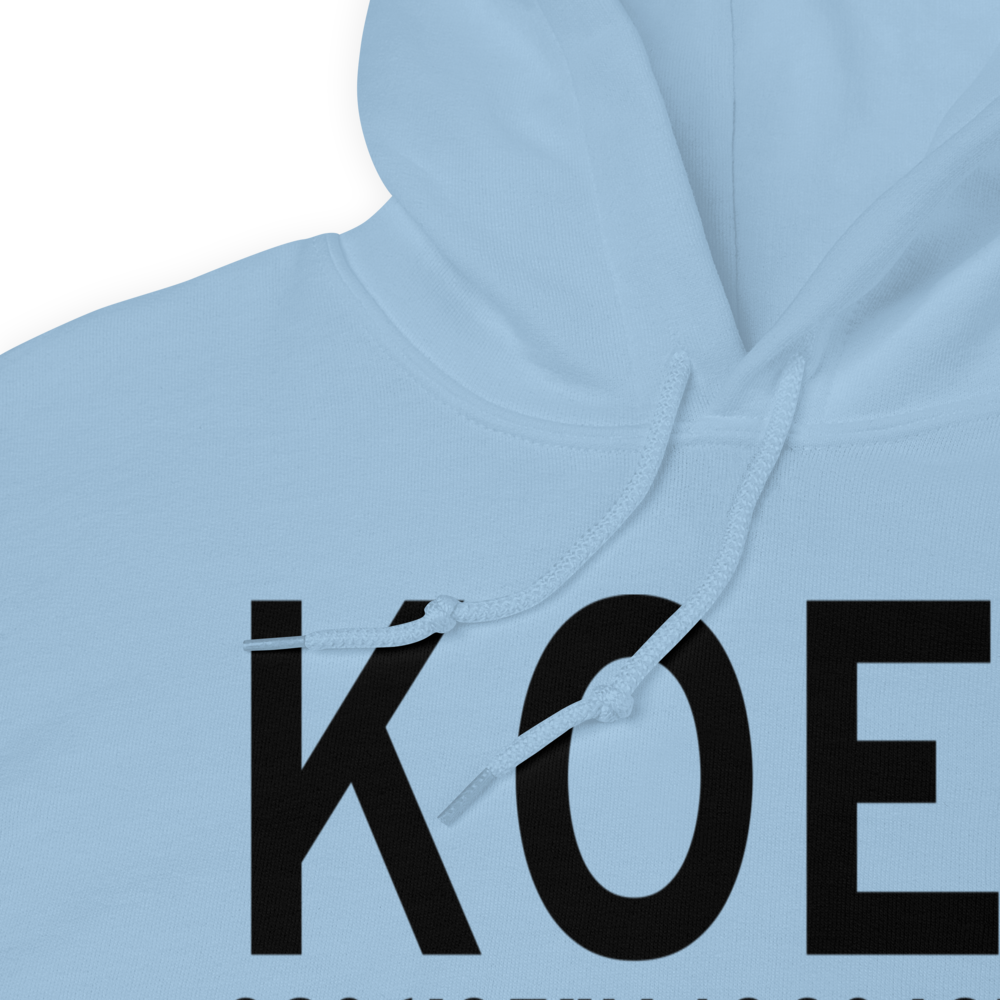 Oakley Municipal Airport (KOEL) ICAO Hoodie Sweatshirt 