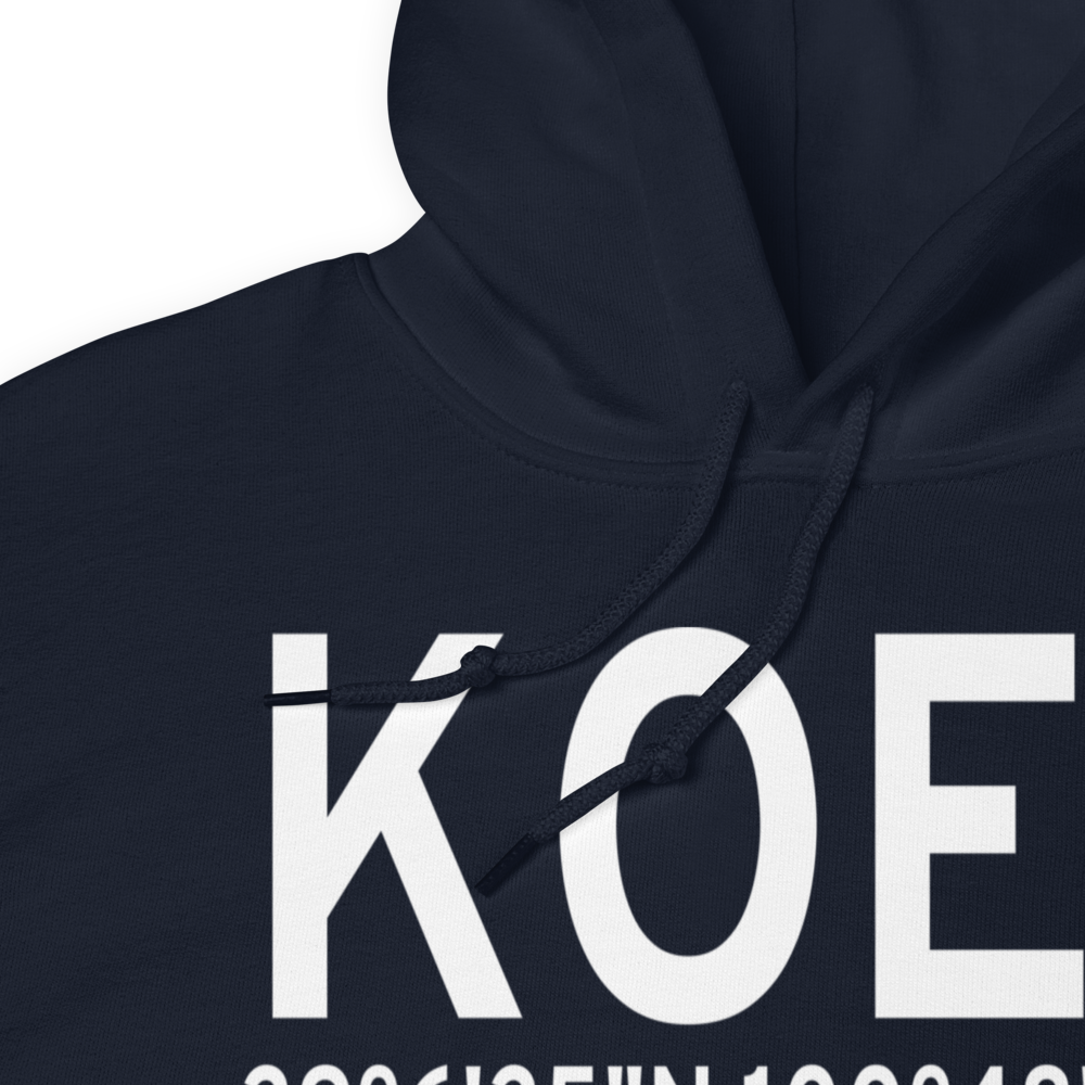 Oakley Municipal Airport (KOEL) ICAO Hoodie Sweatshirt 