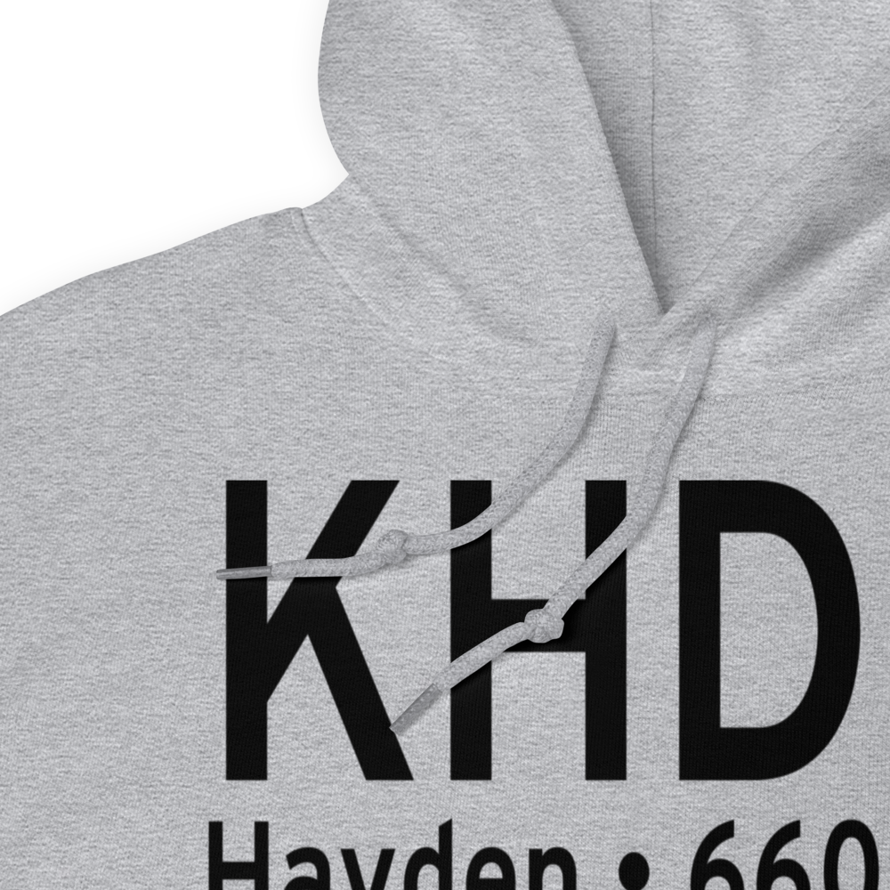 Yampa Valley Airport (KHDN) ICAO Hoodie Sweatshirt 