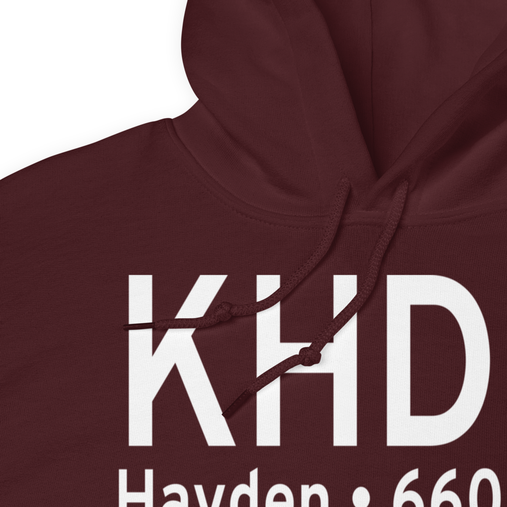 Yampa Valley Airport (KHDN) ICAO Hoodie Sweatshirt 