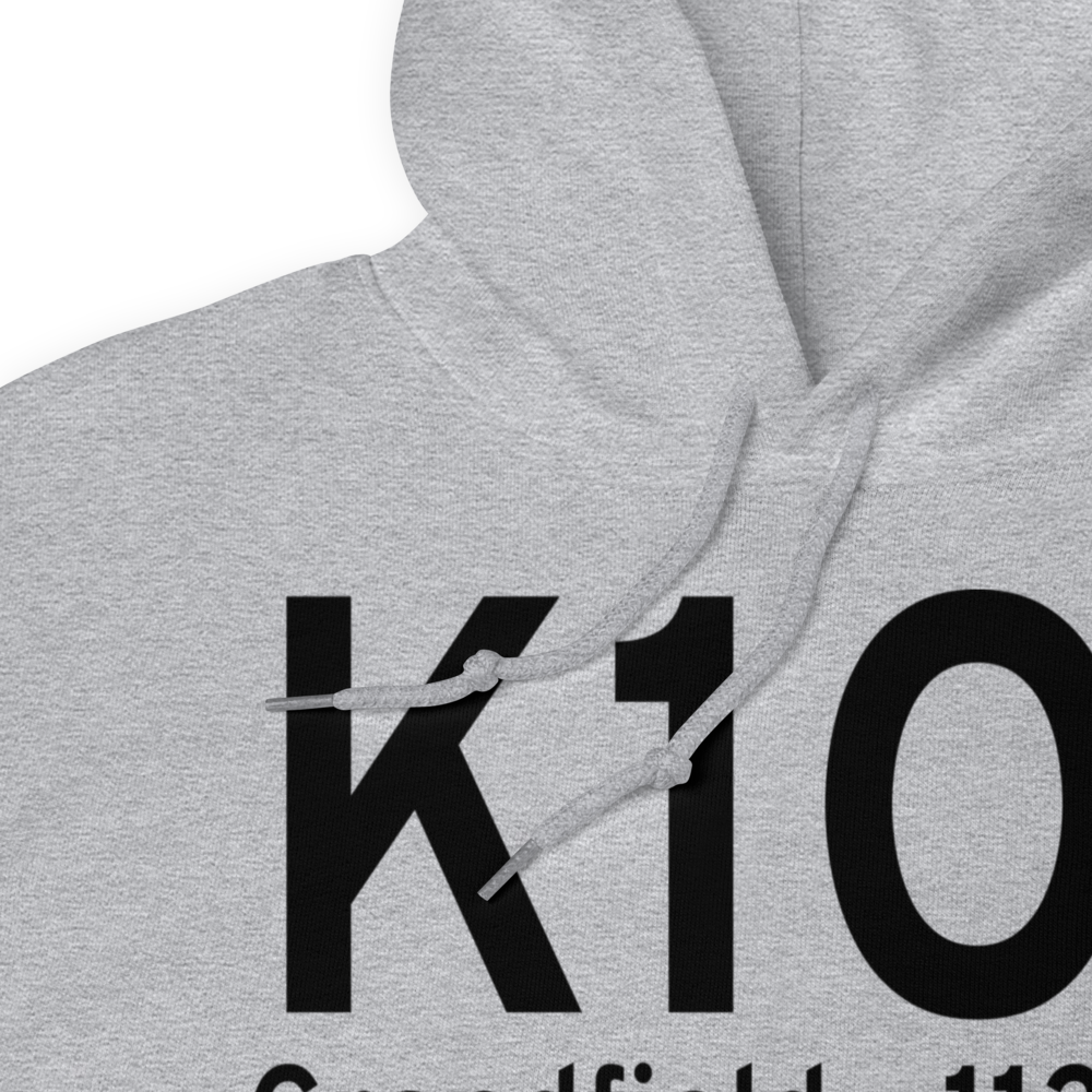 Grandfield Municipal Airport (K1O1) ICAO Hoodie Sweatshirt 