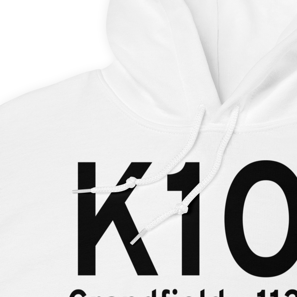 Grandfield Municipal Airport (K1O1) ICAO Hoodie Sweatshirt 