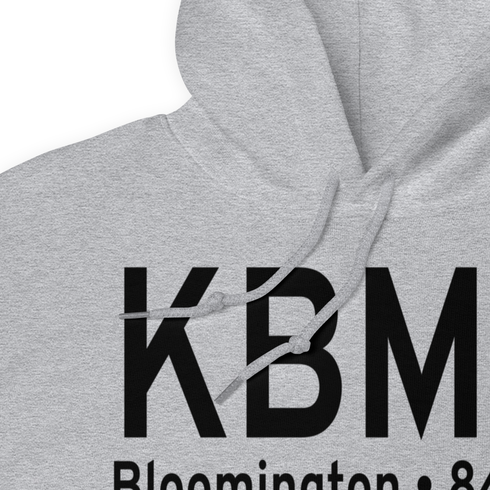 Monroe County Airport (KBMG) ICAO Hoodie Sweatshirt 