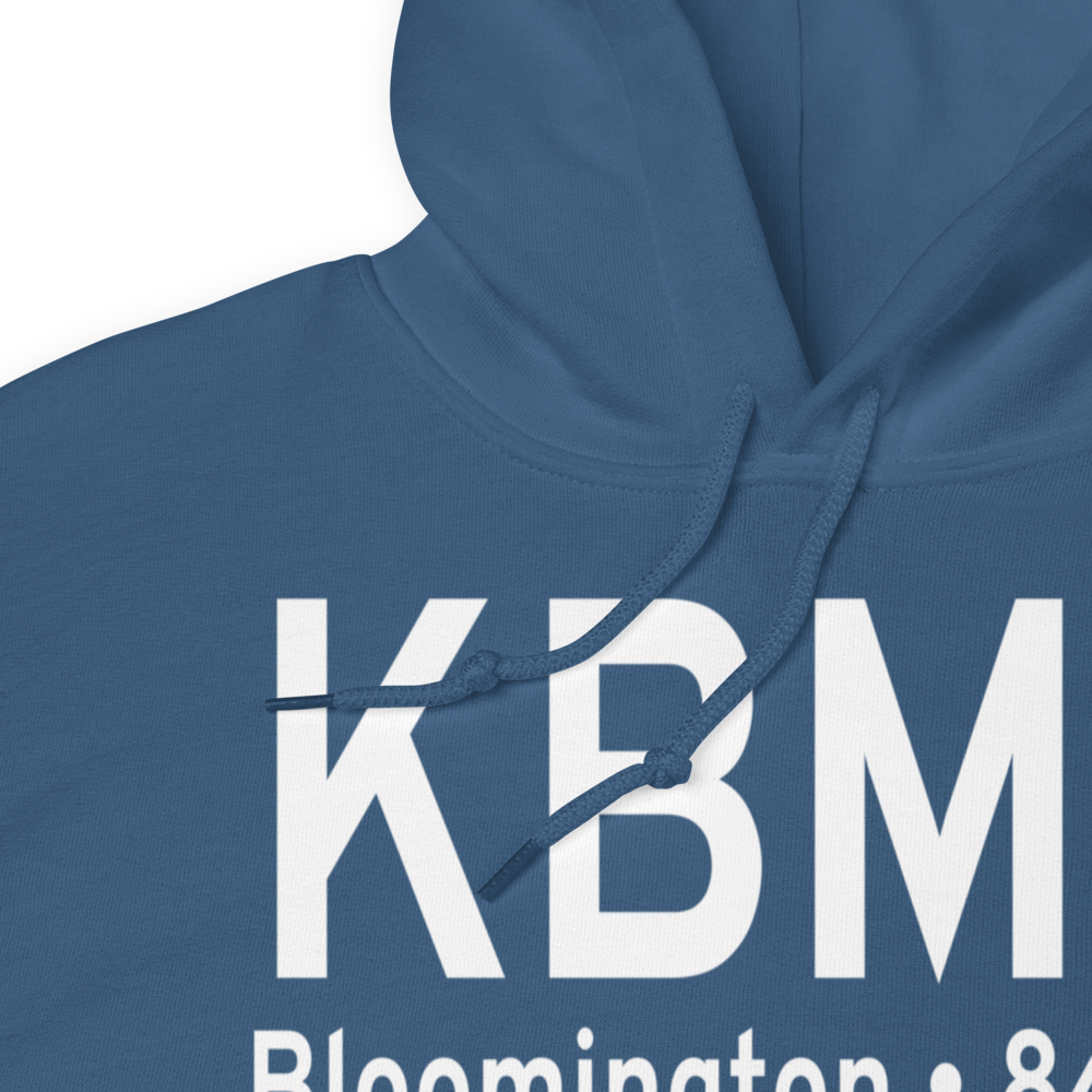 Monroe County Airport (KBMG) ICAO Hoodie Sweatshirt 