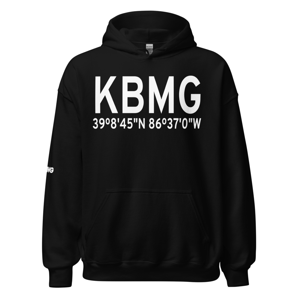 Monroe County Airport (KBMG) ICAO Hoodie Sweatshirt 