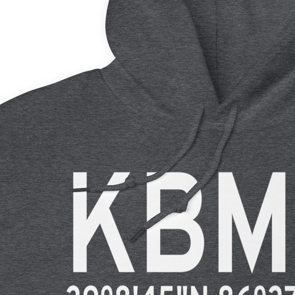 Monroe County Airport (KBMG) ICAO Hoodie Sweatshirt 