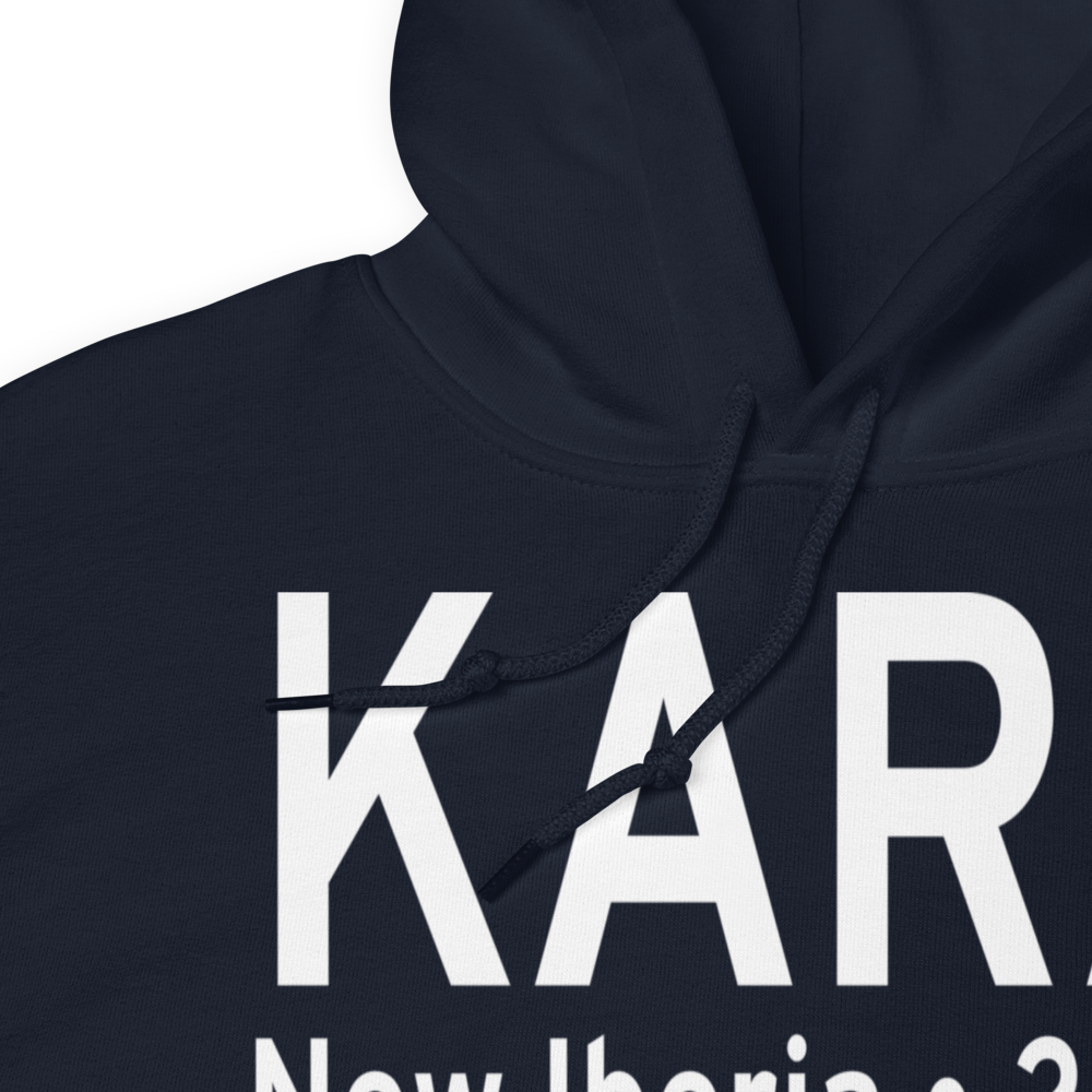 Acadiana Regional Airport (KARA) ICAO Hoodie Sweatshirt 