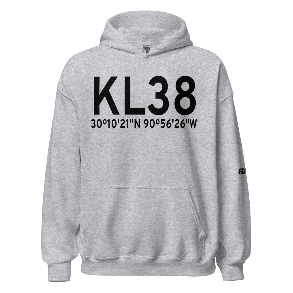 Louisiana Regional Airport (KL38) ICAO Hoodie Sweatshirt 