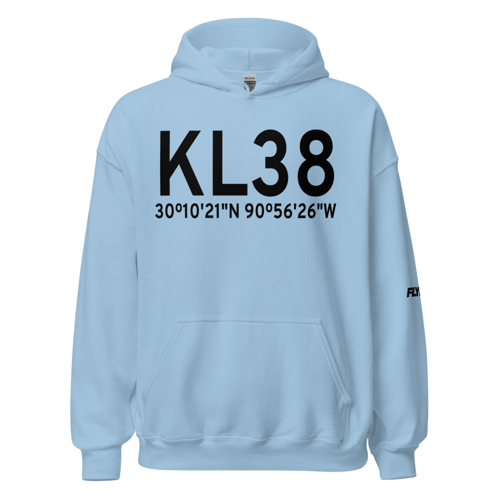 Louisiana Regional Airport (KL38) ICAO Hoodie Sweatshirt 