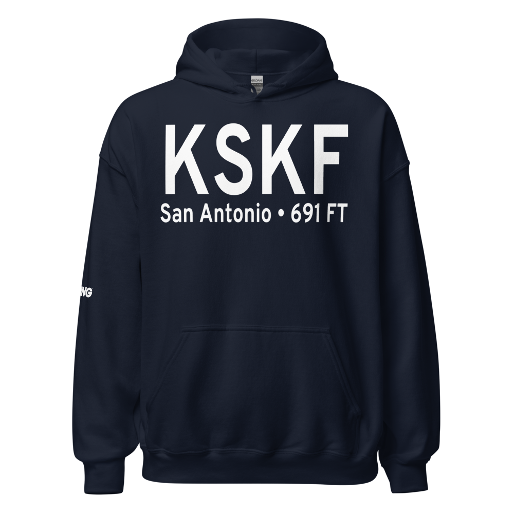 Lackland Air Force Base (KSKF) ICAO Hoodie Sweatshirt 