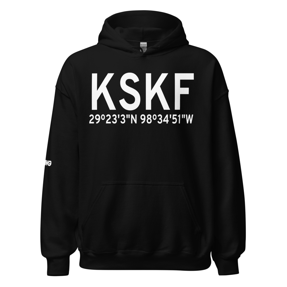 Lackland Air Force Base (KSKF) ICAO Hoodie Sweatshirt 