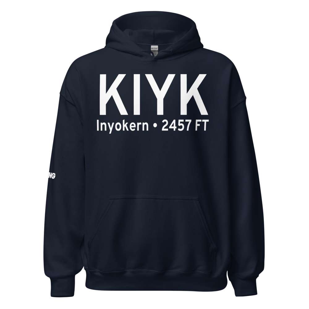 Inyokern Airport (KIYK) ICAO Hoodie Sweatshirt 