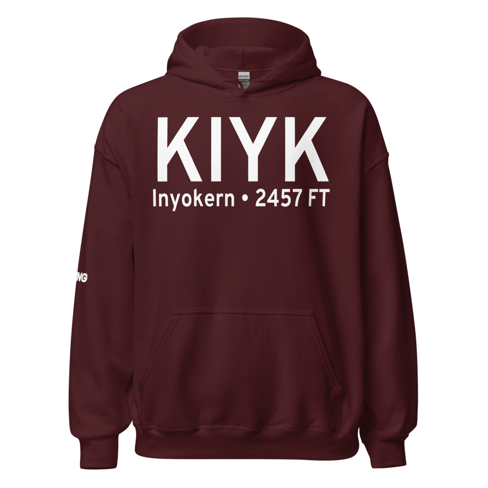 Inyokern Airport (KIYK) ICAO Hoodie Sweatshirt 