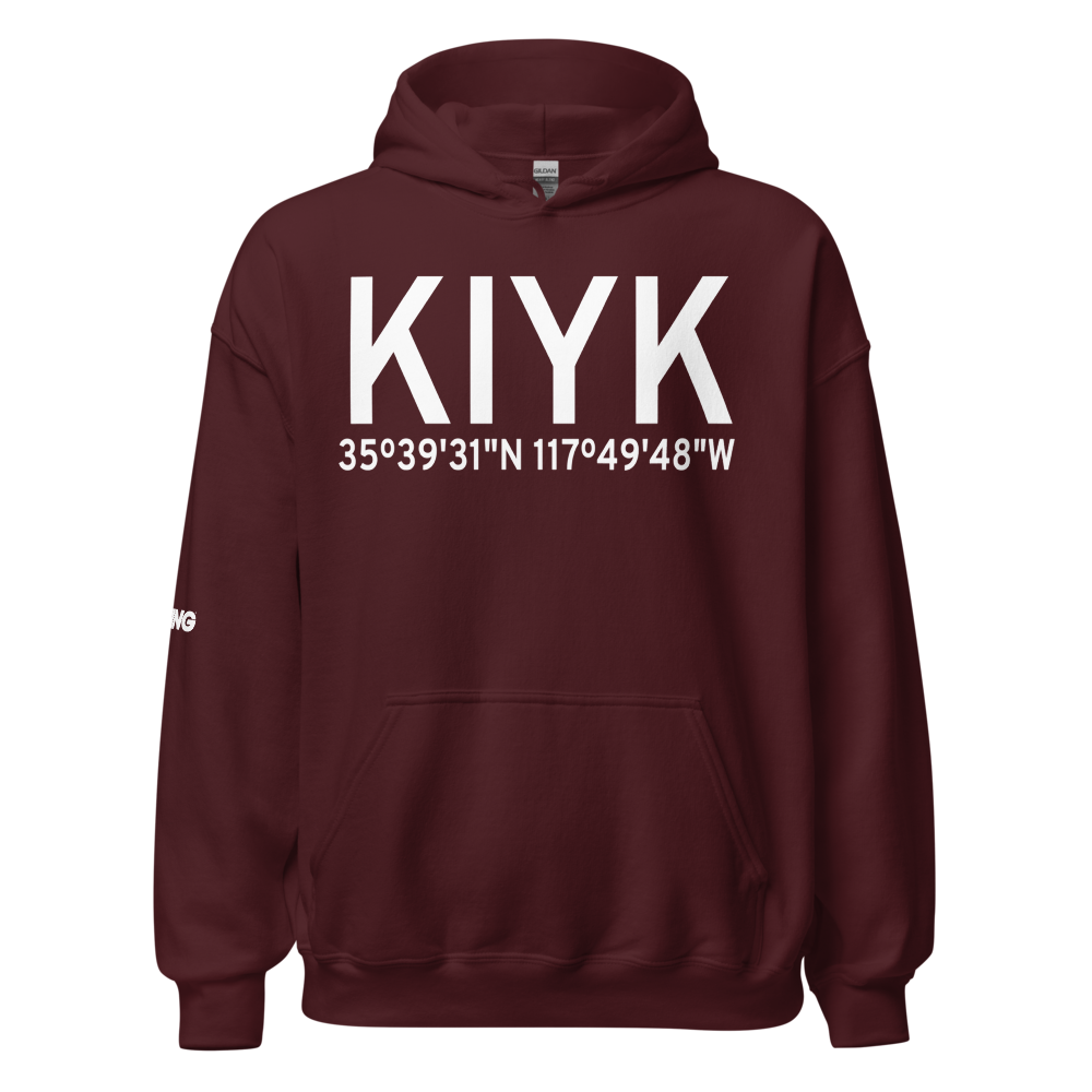 Inyokern Airport (KIYK) ICAO Hoodie Sweatshirt 