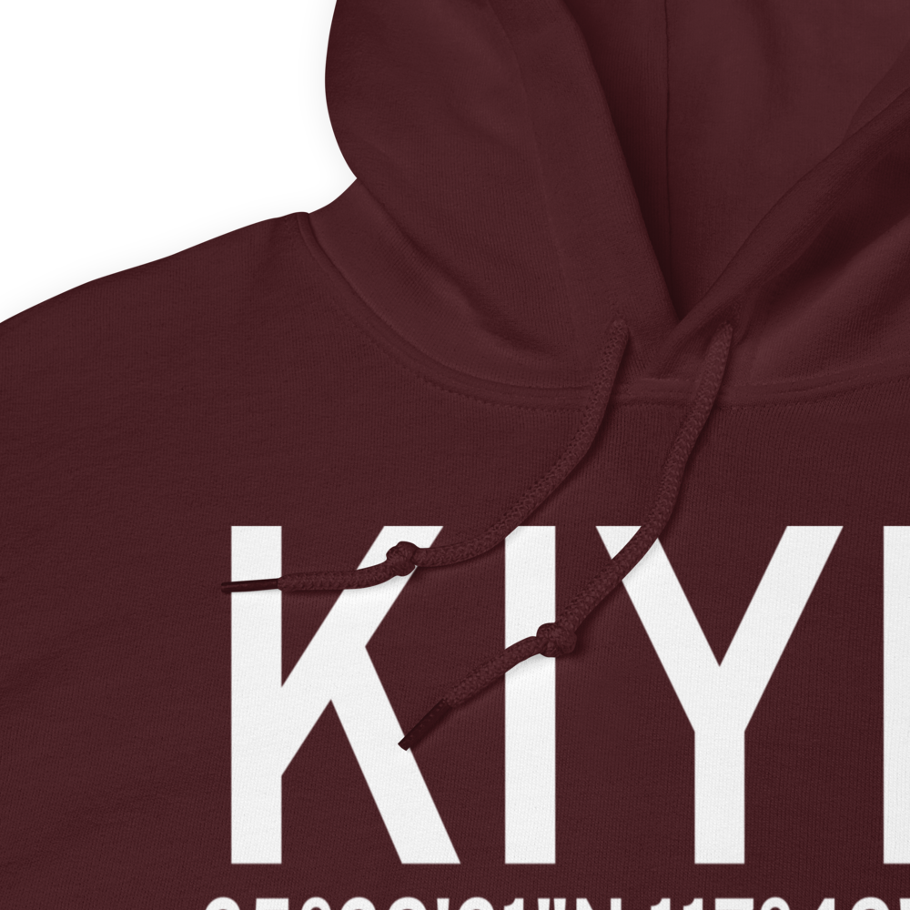 Inyokern Airport (KIYK) ICAO Hoodie Sweatshirt 